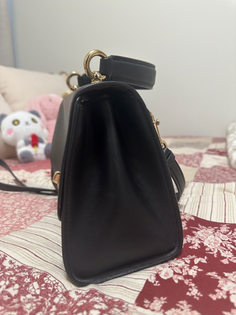 Coach Black and Brown Signature Canvas Top-Handle Crossbody - Picture 4 of 4
